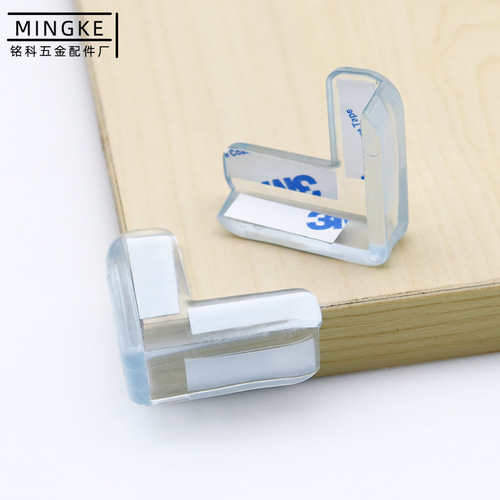 Factory direct sales furniture table corner protection thickened transparent anti-collision corner L-shaped corner glass coffee table corner protection