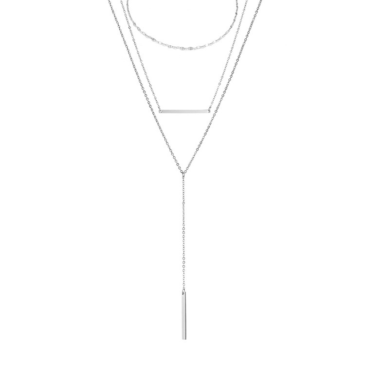 cable chain Chain Type 1 Piece Quantity Street Occasion 304 Stainless Steel Titanium Steel 14K Gold Plated Rose Gold Plated Lady Plating Chain Geometric Necklace