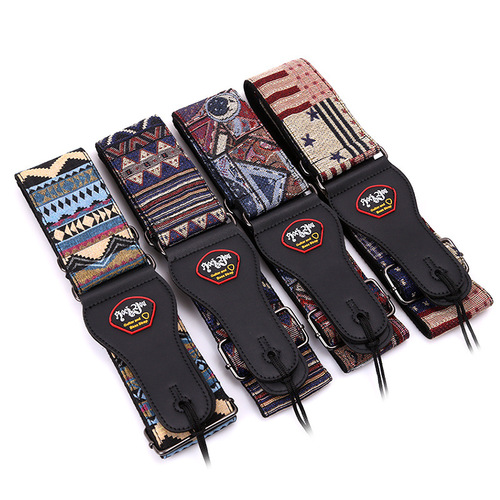 Folk acoustic guitar strap widened and thickened guitar strap electric guitar student shoulder strap diagonal across the piano strap bass universal