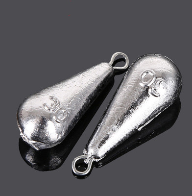 批发渔具配件铅皮铅坠 各种形状钓鱼坠 防挂底水滴挂环铅坠|ru