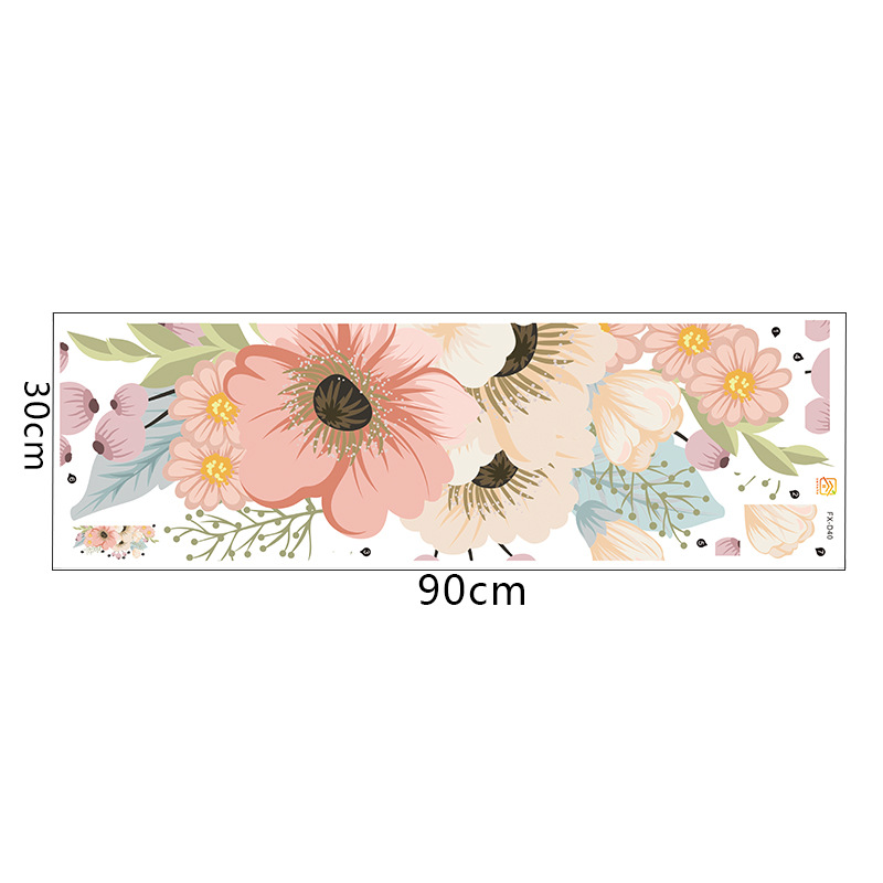 Stickers Muraux Fleurs Aquarelle Peintes À La Main display picture 8