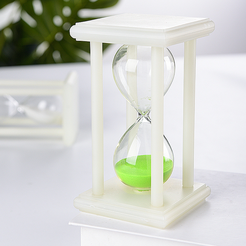 Suministro directo de fábrica temporizador de reloj de arena 3/30 minutos Reloj de arena luminoso resistente a la gota de los niños