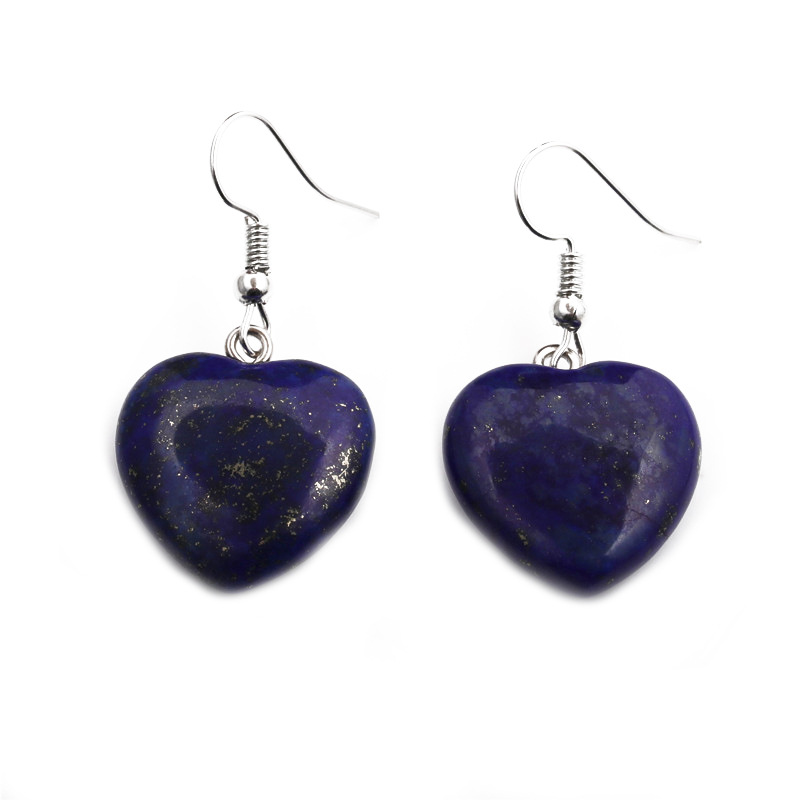 Turquoise Heart Earrings display picture 7