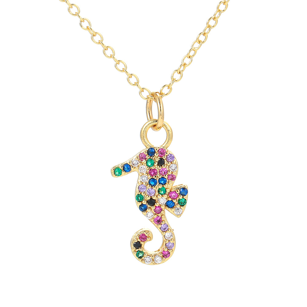 4g Weight Necklace Classification Wedding, Travel Occasion Copper Material Unisex Gender Fashion Style Fashion Four-leaf Bear Insect Pendant Copper Necklace 无