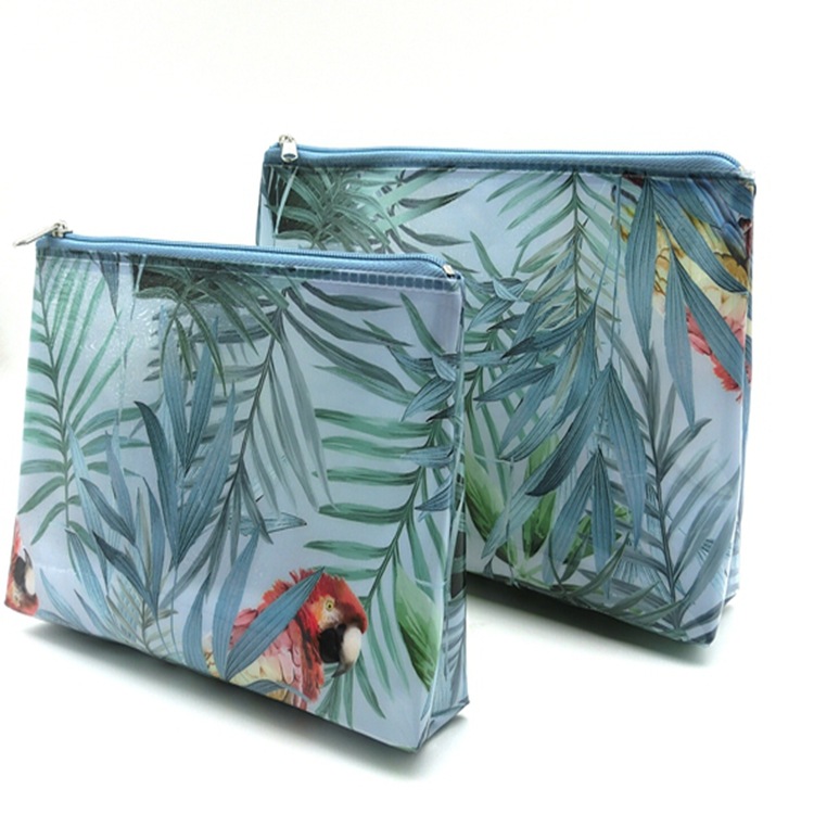 厂家直供PVC化妆包拉链袋 电压工艺 收纳袋包装袋 加印logo