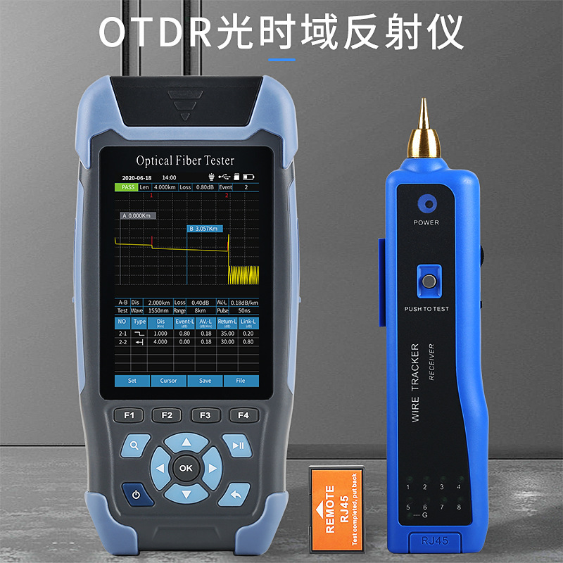 英文版AUA900D OTDR光纤测试仪光时域
