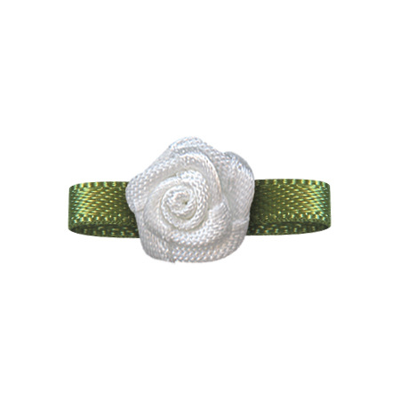 Yao Ming flor decoración hecha a mano cinta flor palabra hoja 2 puntos Rosa DIY material ropa horquilla decoración cinta flor