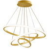 Ring for living room, ceiling lamp, LED modern and minimalistic golden lights suitable for stairs, light luxury style