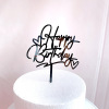 New product Happy Birthday double love acrylic cake account