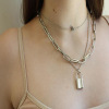 Accessory, retro chain, necklace, European style, simple and elegant design