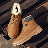 Men's Shoes outdoors Snow boots winter keep warm Plush leisure time Martin Cotton-padded shoes Trend Versatile England