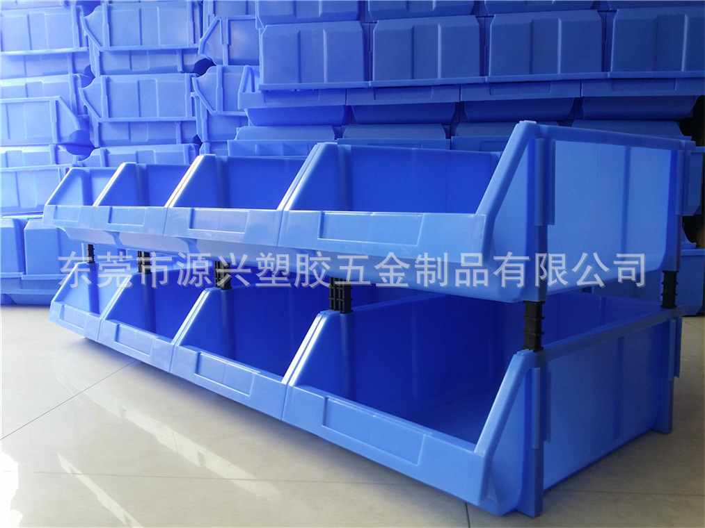 斜口塑料零件盒分类收纳整理物料盒大号组合式元件箱工具螺丝货架