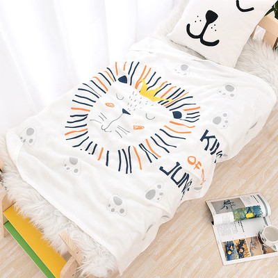 爆款冰丝竹纤维童被110*110cm婴童纱布毛巾被 竹纤维盖毯抱被|ru