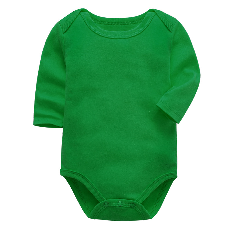 Casual Solid Color 100% Cotton Baby Rompers display picture 2