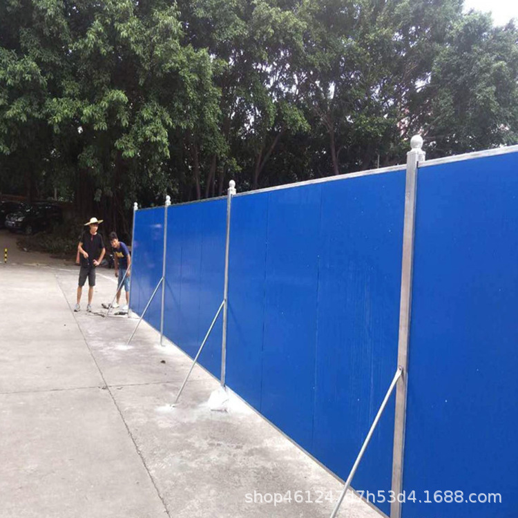 工地围栏泡沫夹芯围挡 彩钢泡沫板围挡小草彩钢夹心围挡