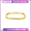 Small ring stainless steel, jewelry, accessory, 18 carat, does not fade, internet celebrity