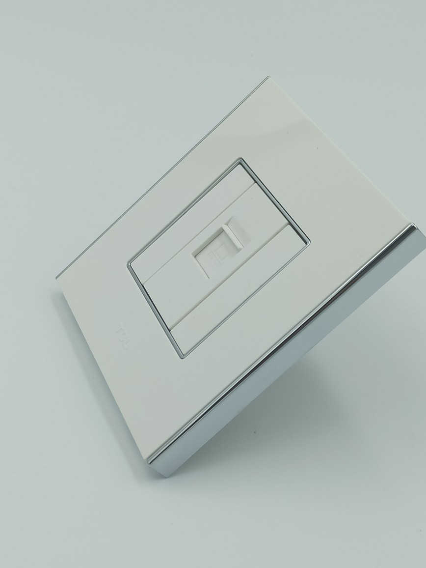 TCL罗格朗A8白色一位电脑插座