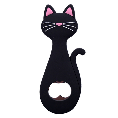Personalized cartoon beer bottle opener, creative refrigerator magnet, wine bottle opener, wine opener, cute cat shape