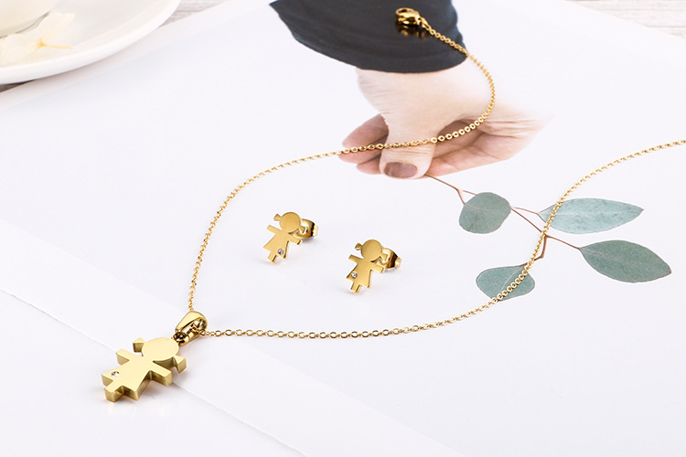 6g Weight Vacuum Plating Gold Plating Process 18K Gold Plated Plating Material Wedding, Travel Occasion Titanium Steel Material Flower Pattern Women'S Gender Plating Design Fashion Style Fashion Flower 18K Gold Plated Titanium Steel Wholesale 4