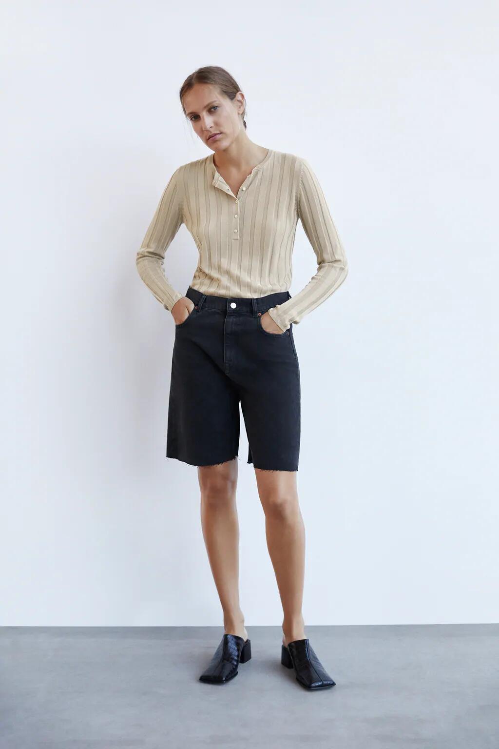 wholesale autumn two-color ribbed women s knitted sweater tight bottoming shirt NSAM6655