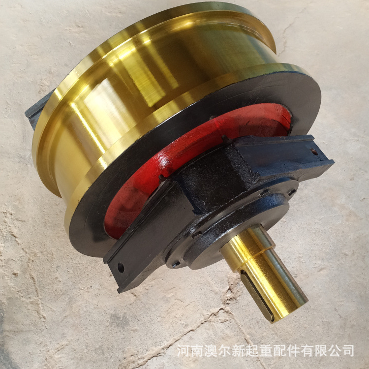 现货供应 φ500*130单边主动车轮组 天车行走轮 主动从动轮组