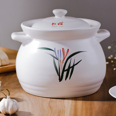 厂家直销正品舒雅土锅 砂锅煲汤 明火养生耐高温汤煲陶瓷汤锅粥煲|ru