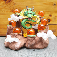 Dragon Ball Summoning the Dragon Scene Crystal Ball Wish Making Fake Mountain Background Base Dragon Ball Dragon Model 