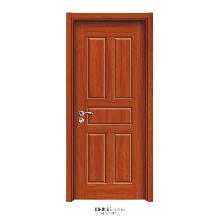 Guangdong puerta de madera fábrica al por mayor de madera maciza compuesto puerta del dormitorio puerta de la habitación minimalista moderna