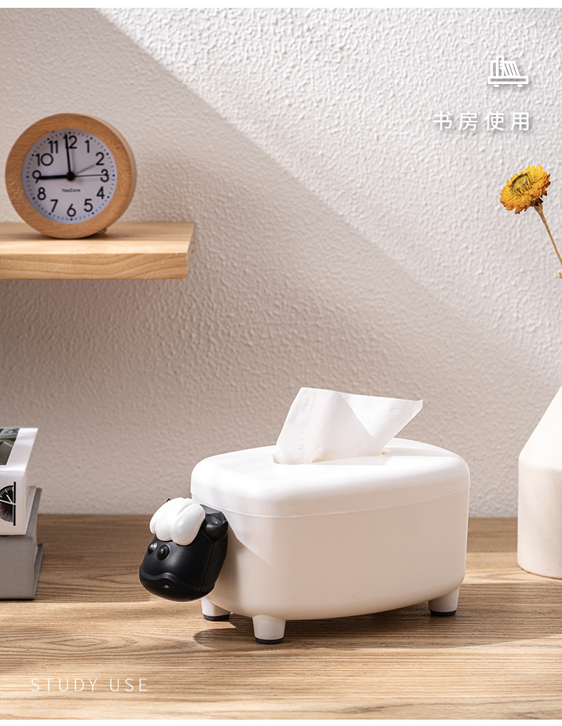 新款牛羊手机架卡通创意纸巾盒