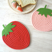 隔熱墊可愛的草莓菠蘿貝貝南瓜造型隔熱墊盤墊杯墊