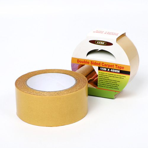 Transparent cloth-based double-sided tape carpet adhesive, sealing strip composite, high temperature resistant transparent fiber, mesh double-sided tape