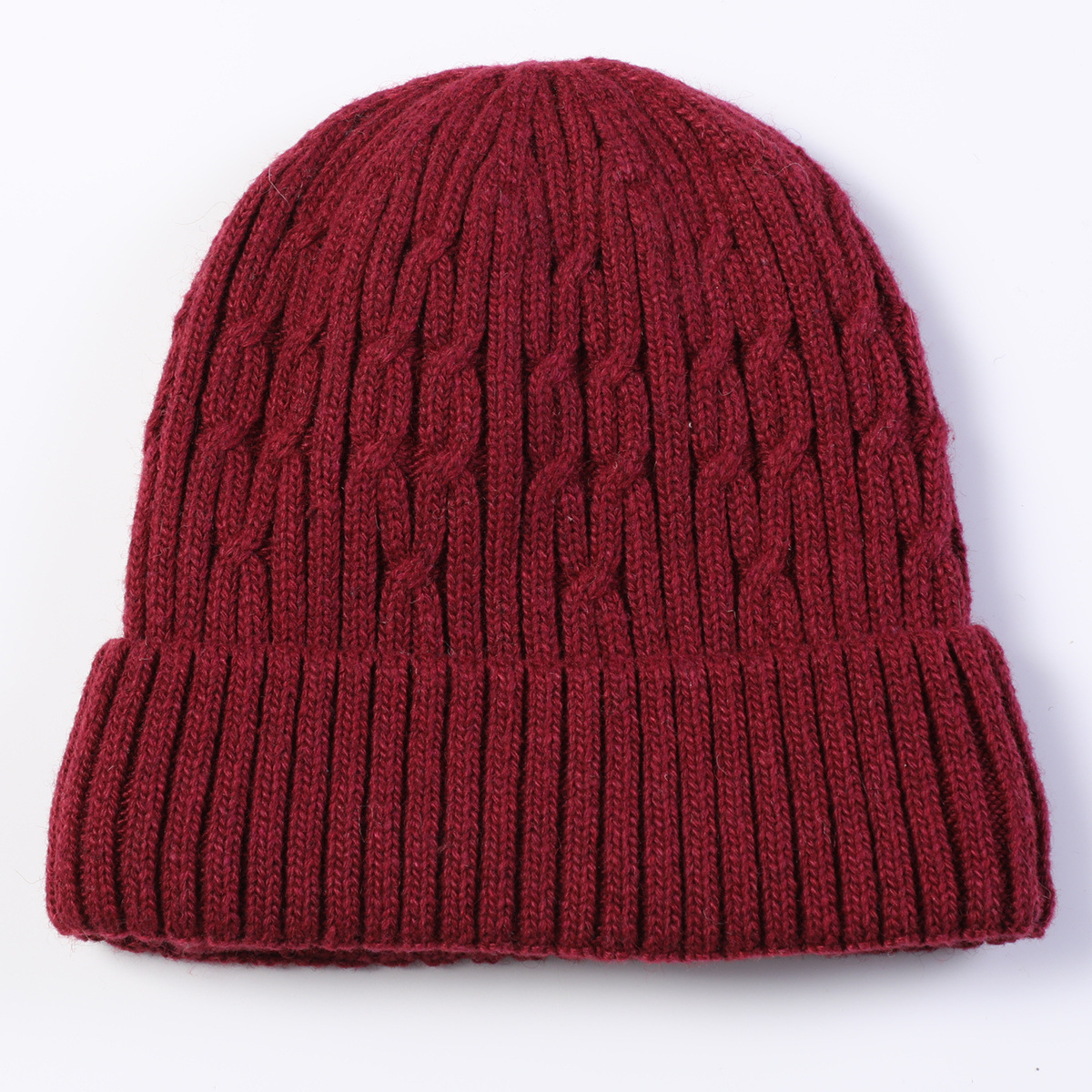 Knitted Beanie Hat For Men Warm Winter Wool Cycling Ear Cap_voghion.com