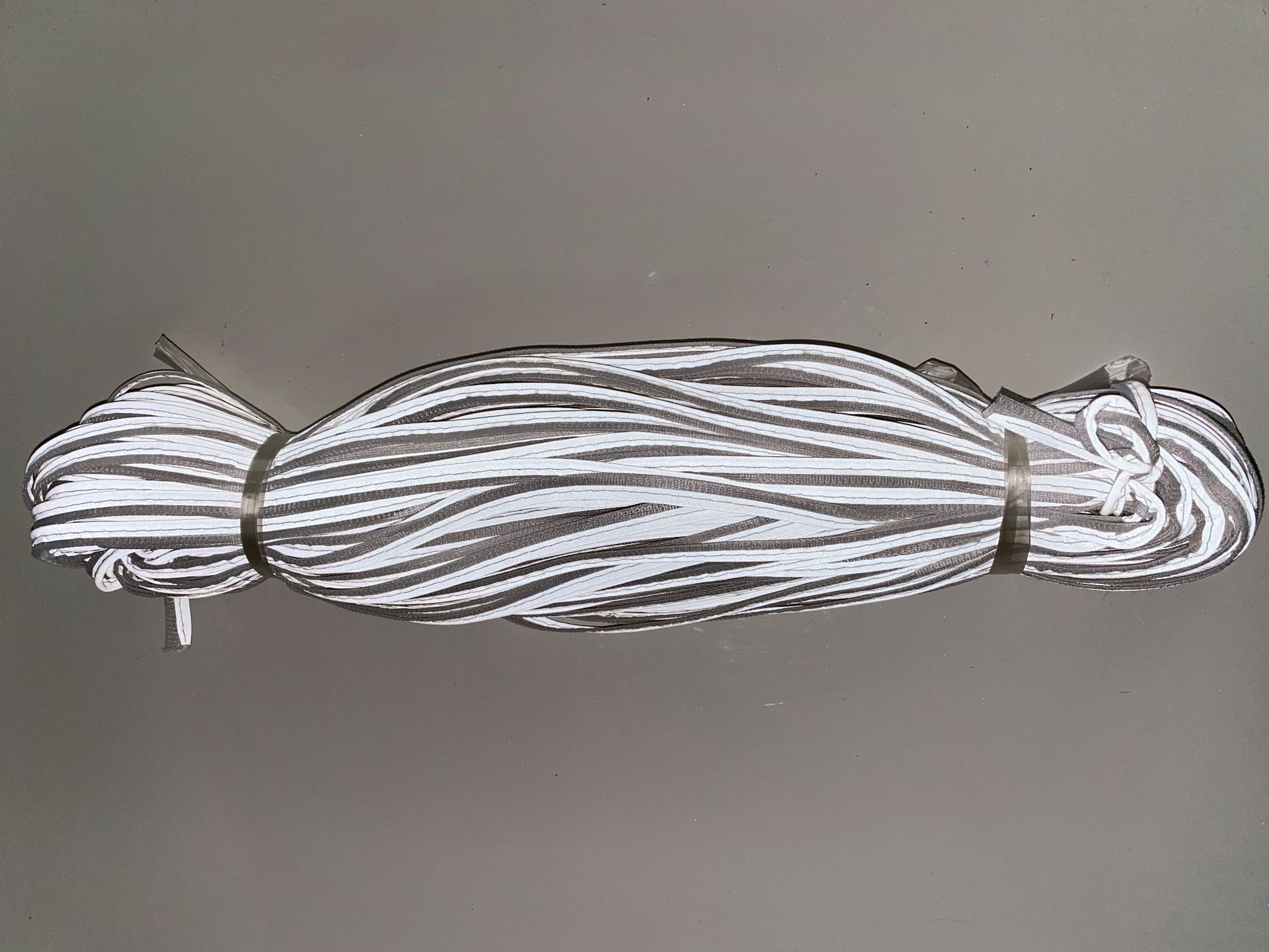 일반 밝은 가장자리 스트립*1.3cm 일반 밝은 가장자리 스트립*실버 그레이*반사 천+메쉬+로프