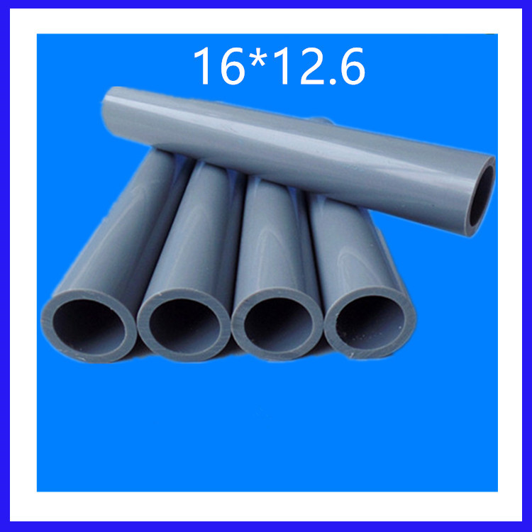 深圳塑料管厂家大量批发PVC灰色管材 直径16厚度2mmPVC塑料硬管