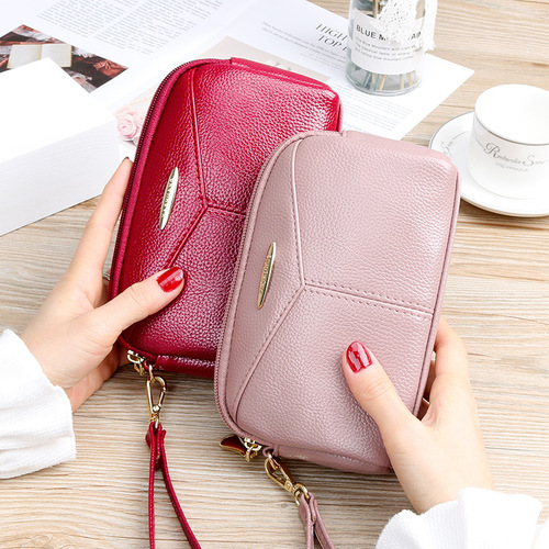 New Fashion Casual Clutch Women's Wallet Long Coin Purse Mobile Phone Bag Large Capacity Clutch Bag Women's Small Bag