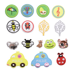 廠家直銷 電腦繡花動物卡通造型布貼 刺繡 廠家直銷服裝箱包搭配