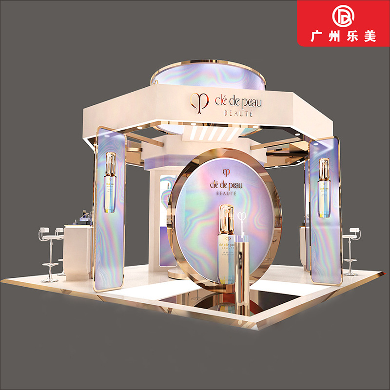 展柜厂专业定制时尚专卖店护肤品柜商场化妆品中岛柜高端精品柜