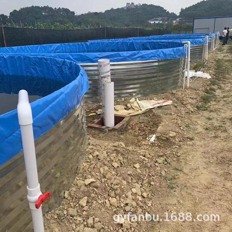 防水帆布魚池_耐磨PVC塗層布帆布水池定做廠家