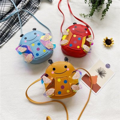 女童兒童包包公主時尚包蜜蜂亮片公主斜挎包手提包寶寶迷妳可愛包