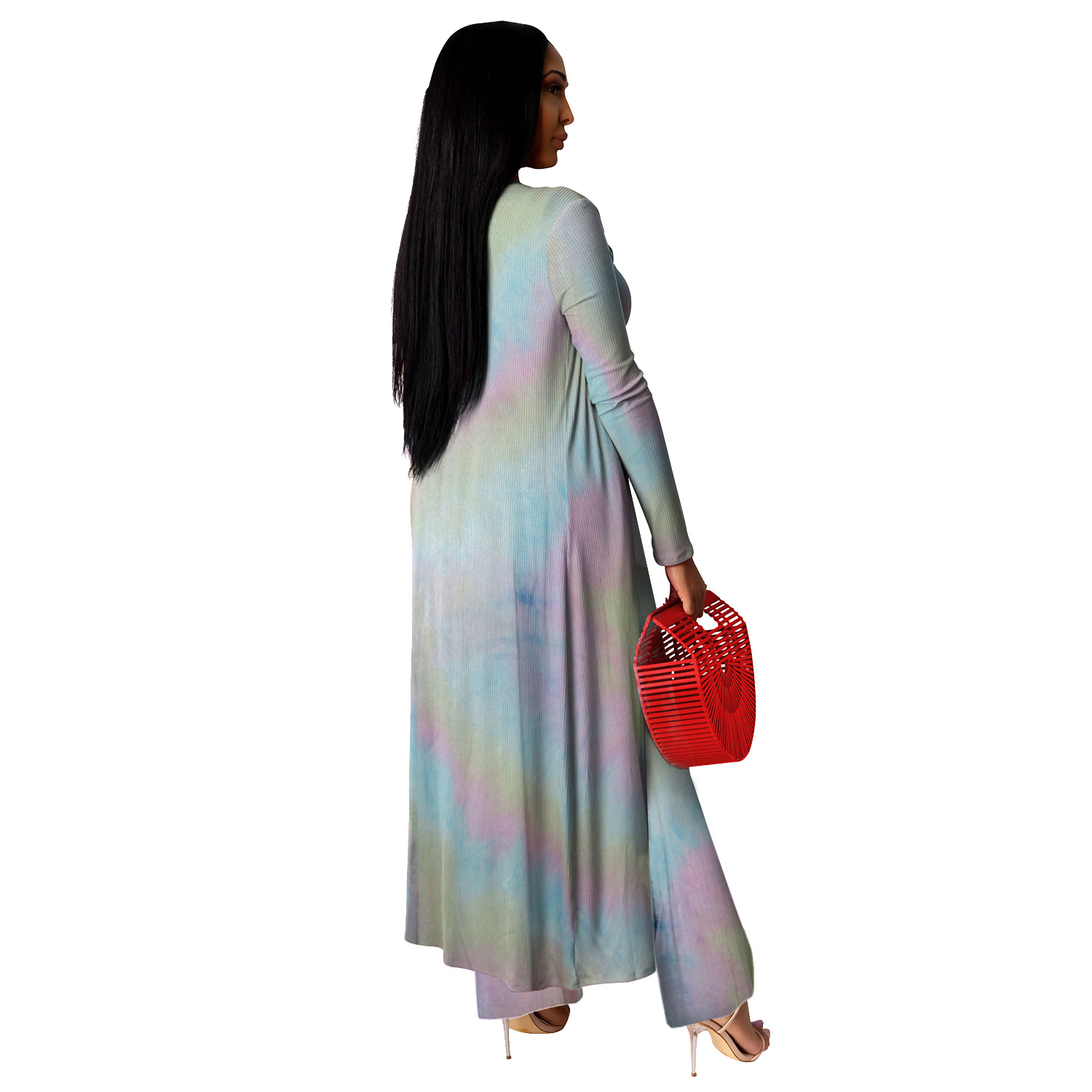 women s high elastic pit strip tie-dye three-piece suit nihaostyles clothing wholesale NSBMF80100