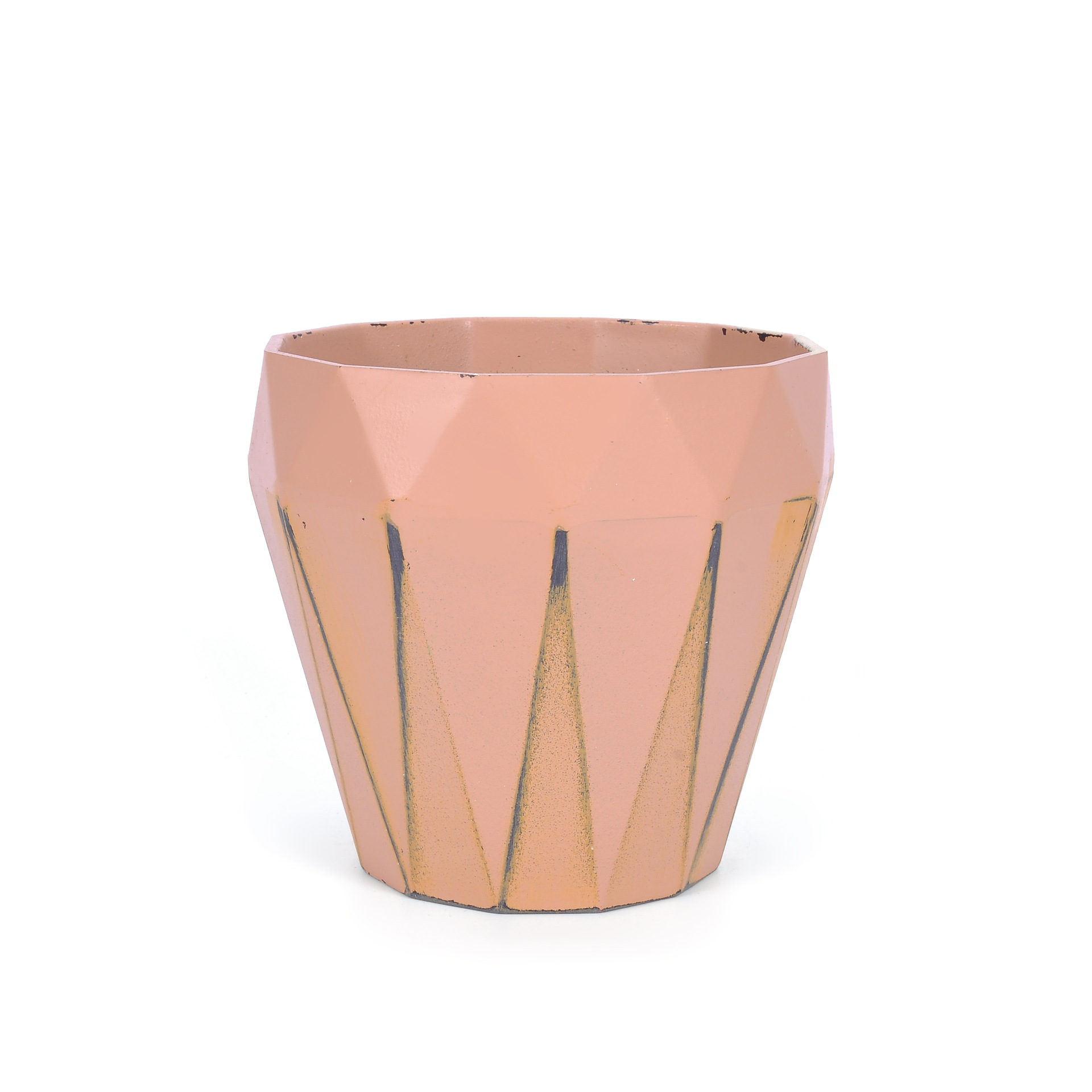 Factory direct sales of vintage effect rhomboid flower POTS, vintage and retro style plastic imitation porcelain succulent plant flower POTS detail image 2