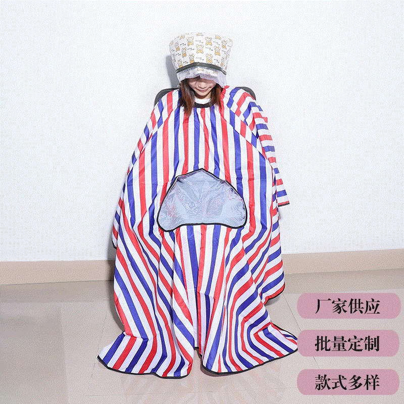 Поставка происхождения водонепроницаемая ткань для парикмахерской антистатическая ткань для мобильного телефона визуальная ткань Яркая модная ткань для стрижки взрослых