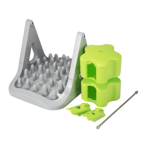 Pet Supplies Rotating Automatic Feeder for Cats and Dogs Slow Feeding Bowl Trainer Roller Style Puzzle Leak-Proof Toy