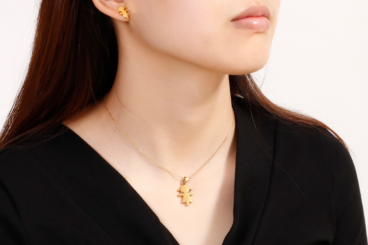 6g Weight Vacuum Plating Gold Plating Process 18K Gold Plated Plating Material Wedding, Travel Occasion Titanium Steel Material Flower Pattern Women'S Gender Plating Design Fashion Style Fashion Flower 18K Gold Plated Titanium Steel Wholesale 9