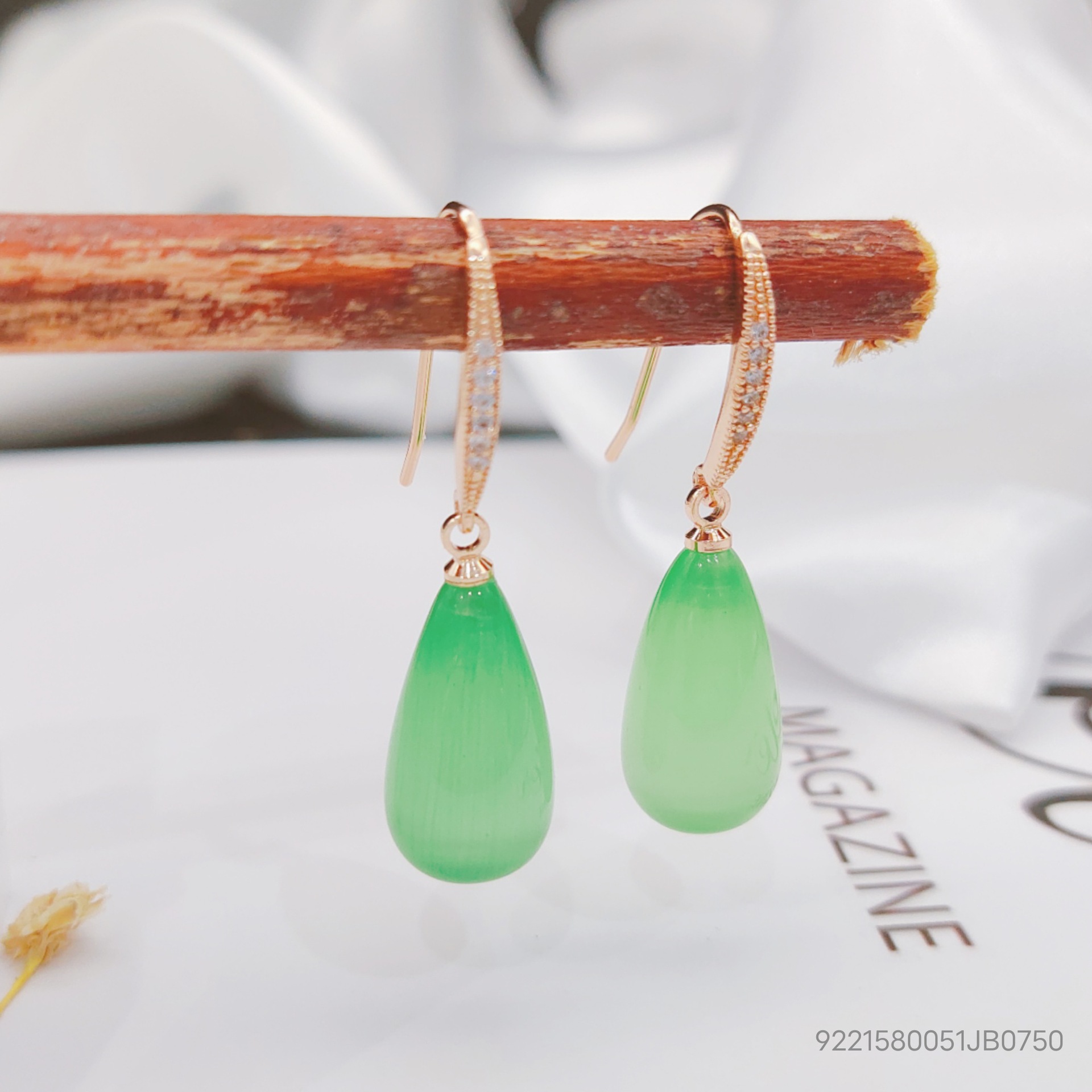 Opal Pendant Earrings display picture 1