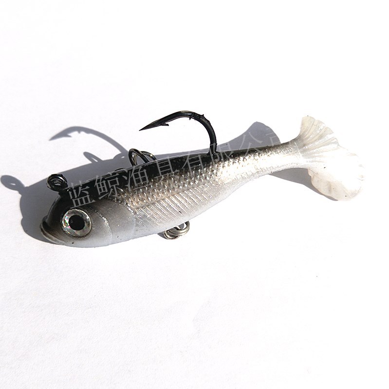 2 PCS Paddle Tail Fishing Lure Soft Baits Black Drum Mangrove Jack Fresh Water Fishing Lure