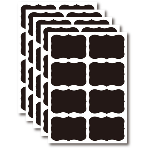 Blackboard Sticker Mason Spice Bottle Sticker Shape Blackboard PVC Sticker Set Free Combination Blackboard Sticker Labels