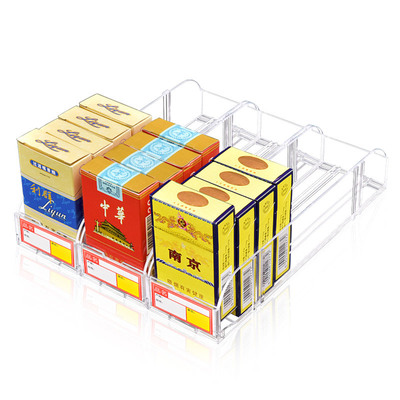 厂家便利烟架推进器超市商店亚克力香烟货架自动推烟器现货定做|ms