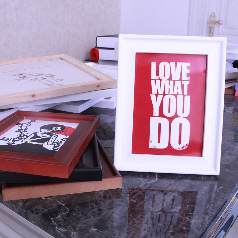 Wooden Rectangular Picture Frame Solid Wood European Style Picture Frame 12inch a 416inch 20inch Wall Hanging Classical Large Picture Frame Wholesale