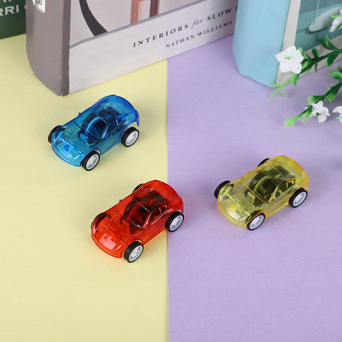 Clear transparent trampoline for kids, mini toy car for intelligence, hot-selling toy, wholesale children's small toys